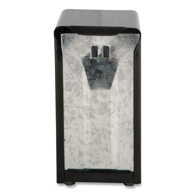 San Jamar - Tabletop Napkin Dispenser, Tall Fold, 3.75 x 4 x 7.5, Capacity: 150, Black