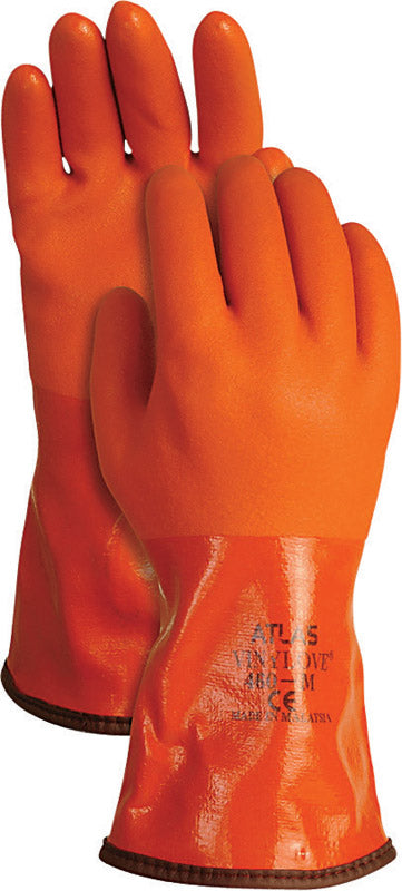 ATLAS - Atlas Unisex Indoor/Outdoor Coated Work Gloves Orange XL 1 pair