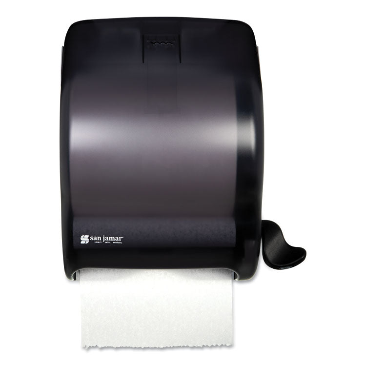 San Jamar - Element Lever Roll Towel Dispenser, Classic, 12.5 x 8.5 x 12.75, Black Pearl