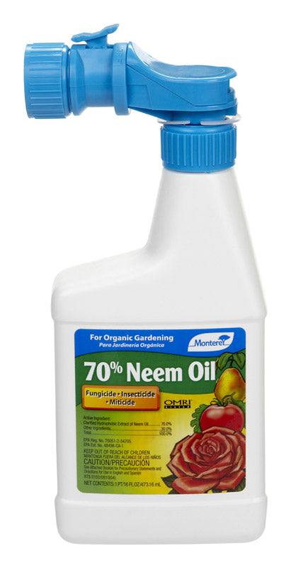 MONTEREY - Monterey 70% Neem Oil Organic Insect Killer Liquid Concentrate 1 pt [LG 6145]