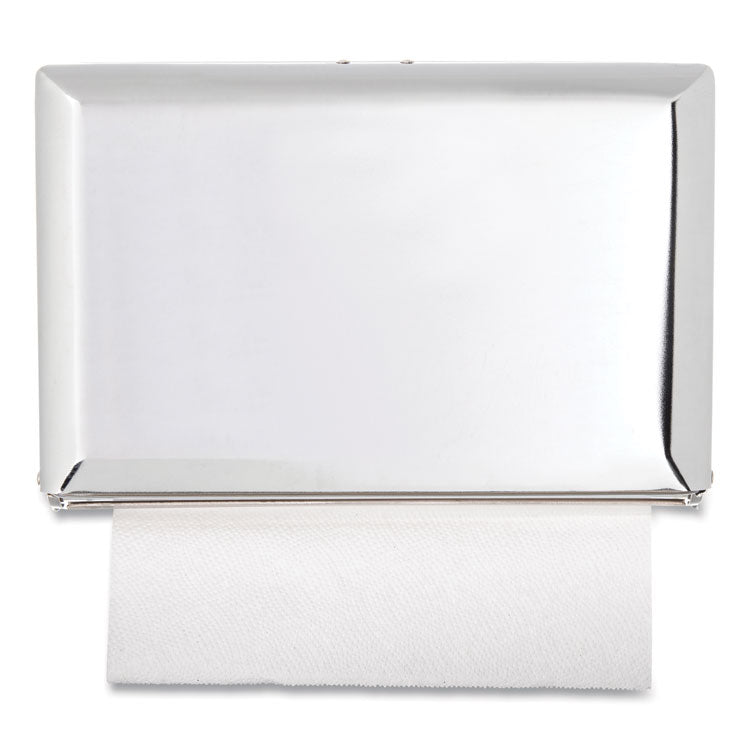 San Jamar - Singlefold Paper Towel Dispenser, 10.75 x 6 x 7.5, Chrome