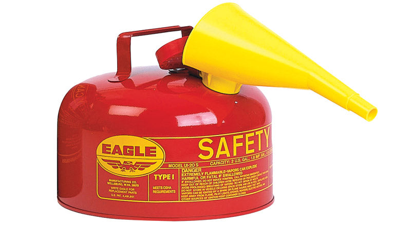 EAGLE - Eagle Steel Safety Gas Can 2 gal