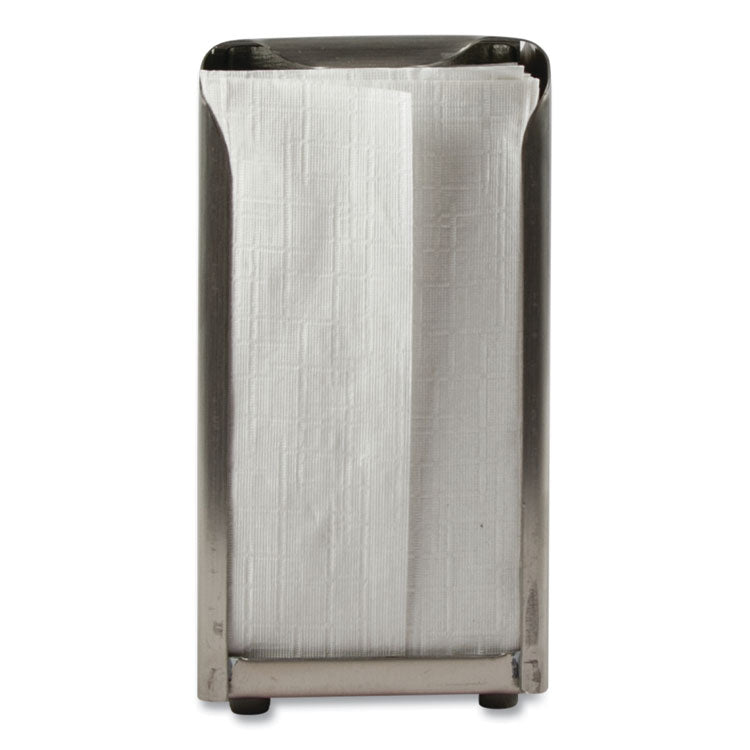 San Jamar - Tabletop Napkin Dispenser, Tall Fold, 3.75 x 4 x 7.5, Capacity: 150, Chrome
