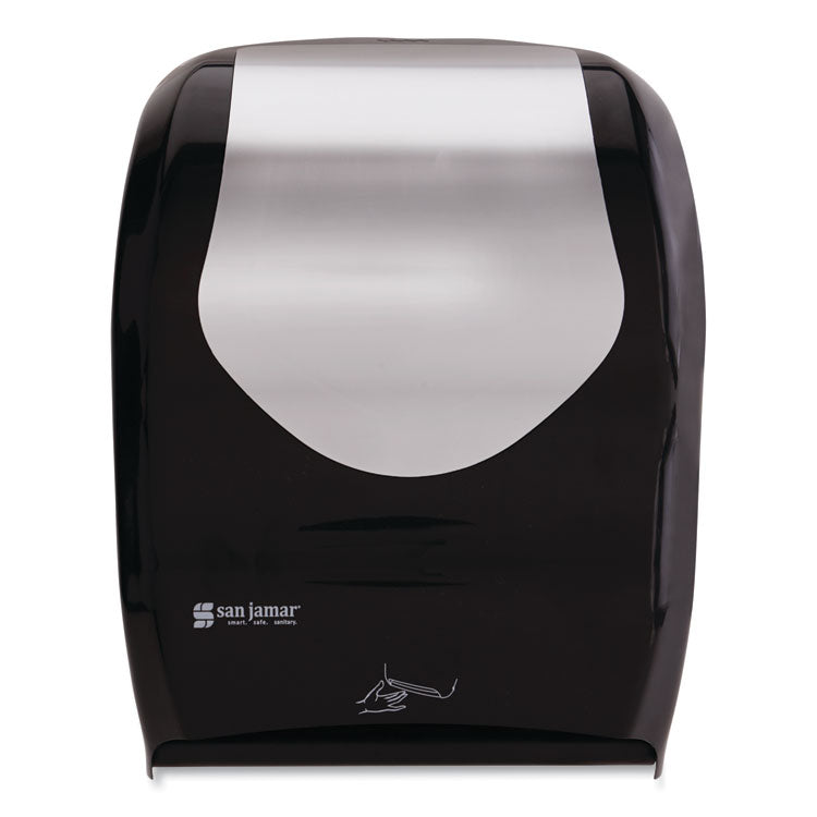 San Jamar - Smart System with iQ Sensor Towel Dispenser, 16.5 x 9.75 x 12, Black/Silver