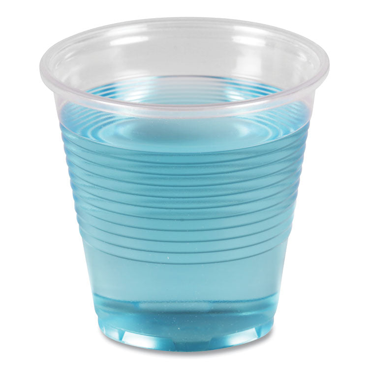 Boardwalk - Translucent Plastic Cold Cups, 5 oz, Polypropylene, 100 Cups/Sleeve, 25 Sleeves/Carton