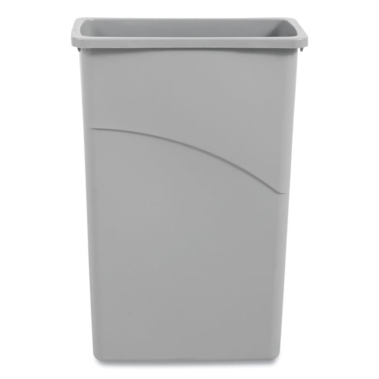 Boardwalk - Slim Waste Container, 23 gal, Plastic, Gray