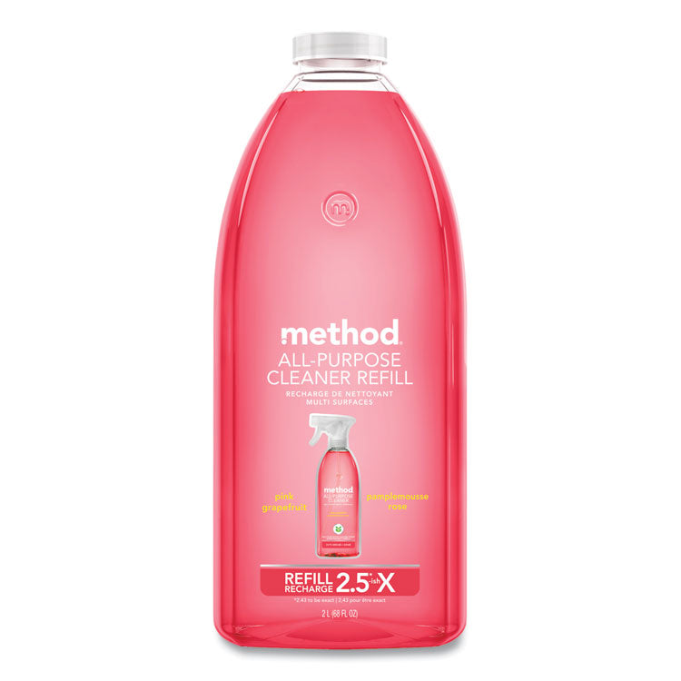 Method - All Surface Cleaner, Grapefruit Scent, 68 oz Plastic Bottle, 6/Carton