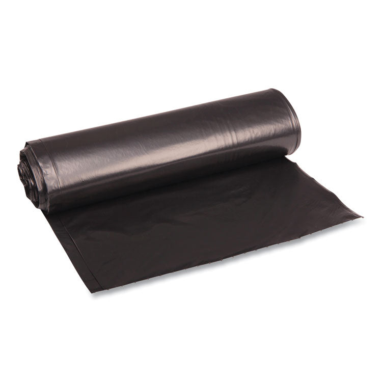 Boardwalk - Low Density Repro Can Liners, 33 gal, 1.2 mil, 33" x 39", Black, 10 Bags/Roll, 10 Rolls/Carton