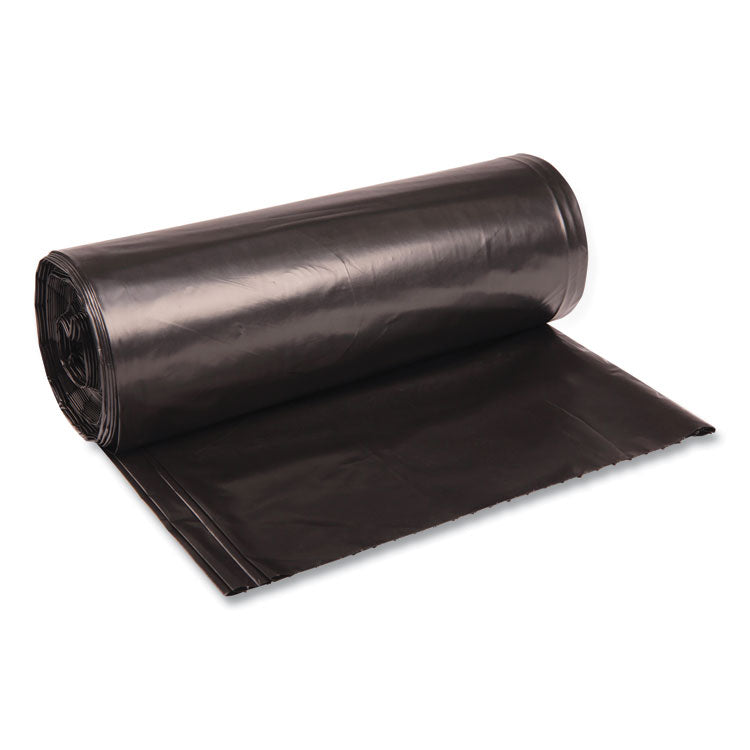 Boardwalk - Low Density Repro Can Liners, 60 gal, 2 mil, 38" x 58", Black, 10 Bags/Roll, 10 Rolls/Carton