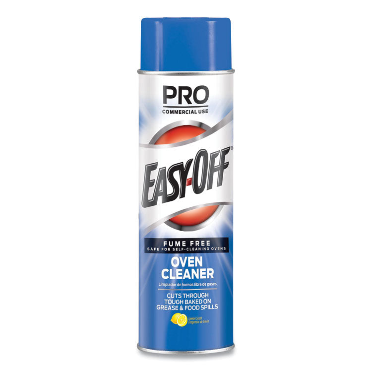 Professional EASY-OFF - Fume Free Max Oven Cleaner, Foam, Lemon, 24 oz Aerosol Spray, 6/Carton