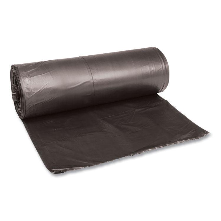 Boardwalk - Low-Density Waste Can Liners, 60 gal, 0.65 mil, 38" x 58", Black, 100/Carton