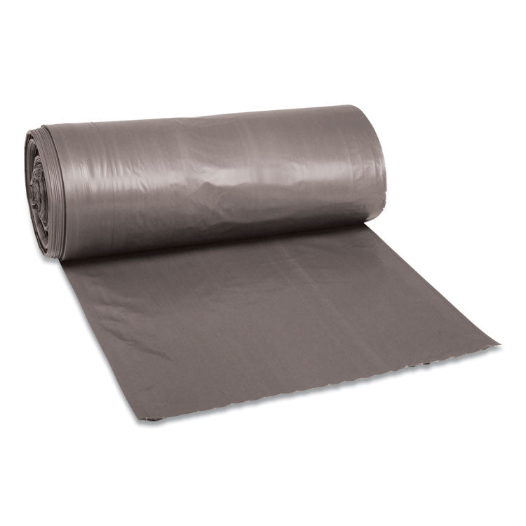 Boardwalk - Low-Density Waste Can Liners, 33 gal, 1.1 mil, 33" x 39", Gray, 100/Carton