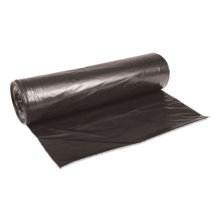 Boardwalk - Low-Density Waste Can Liners, 56 gal, 0.6 mil, 43" x 47", Black, 100/Carton