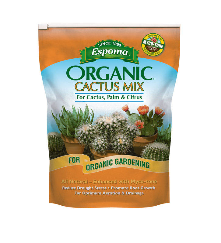 ESPOMA - Espoma Organic Organic Cacti, Citrus and Palm Potting Mix 4 qt - Case of 12