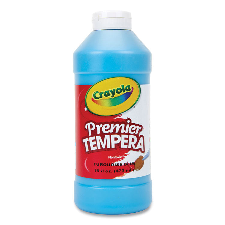 Crayola - Premier Tempera Paint, Turquoise, 16 oz Bottle