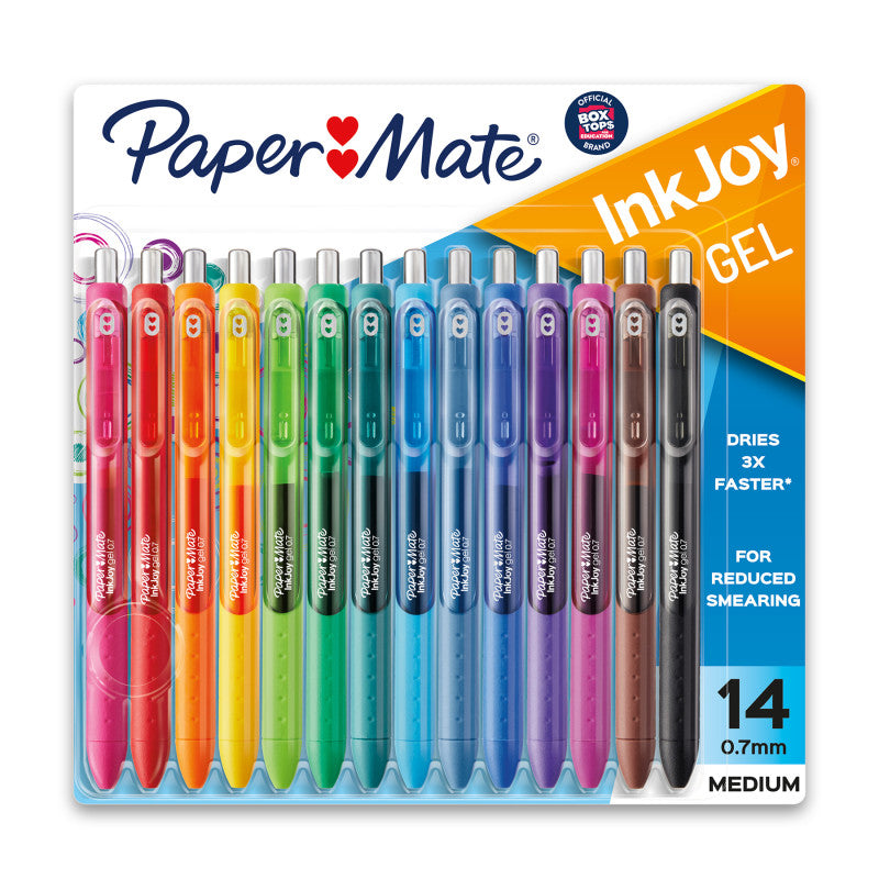 PAPER MATE - InkJoy Gel Pens, Medium Point, Assorted, 14 Count