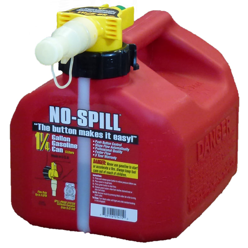 NO-SPILL - No-Spill Plastic Gas Can 1.25 gal