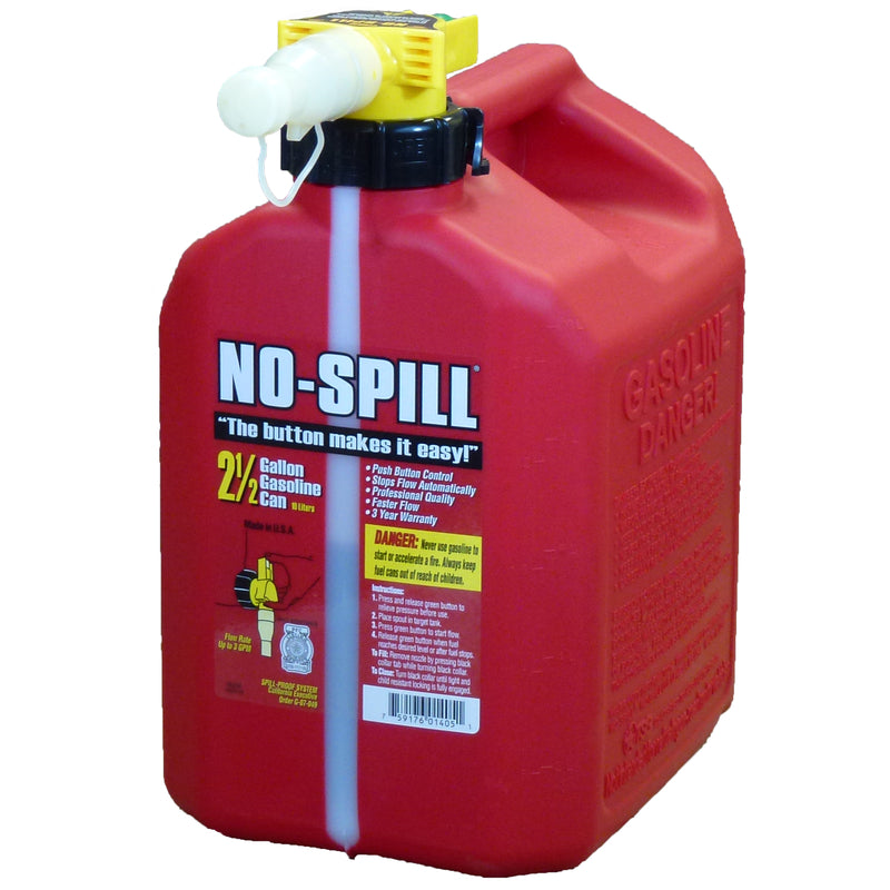 NO-SPILL - No-Spill Plastic Gas Can 2.5 gal