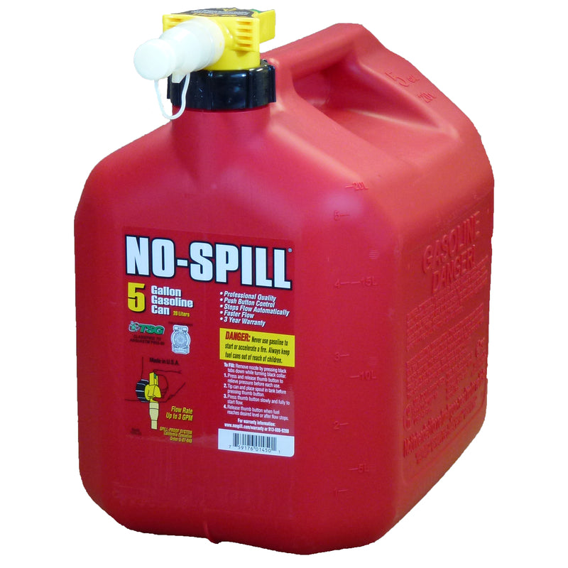 NO-SPILL - No-Spill Plastic Gas Can 5 gal