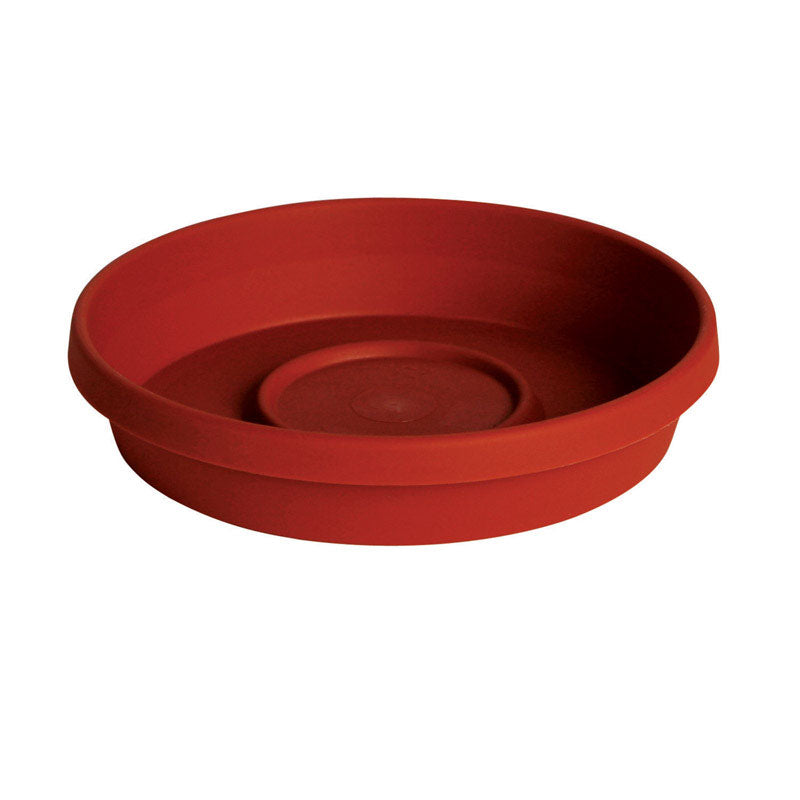 BLOEM - Bloem Terratray 1.2 in. H X 5.5 in. D Resin Traditional Tray Terracotta Clay