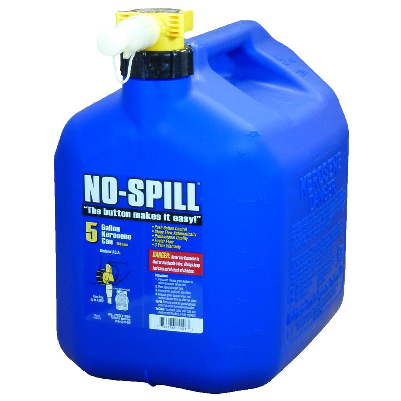 NO-SPILL - No-Spill Plastic Kerosene Can 5 gal