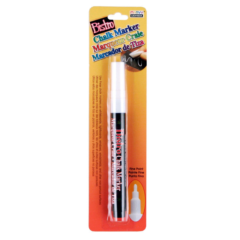 MARVY UCHIDA - Bistro White Marker, Fine Tip, Pack of 6