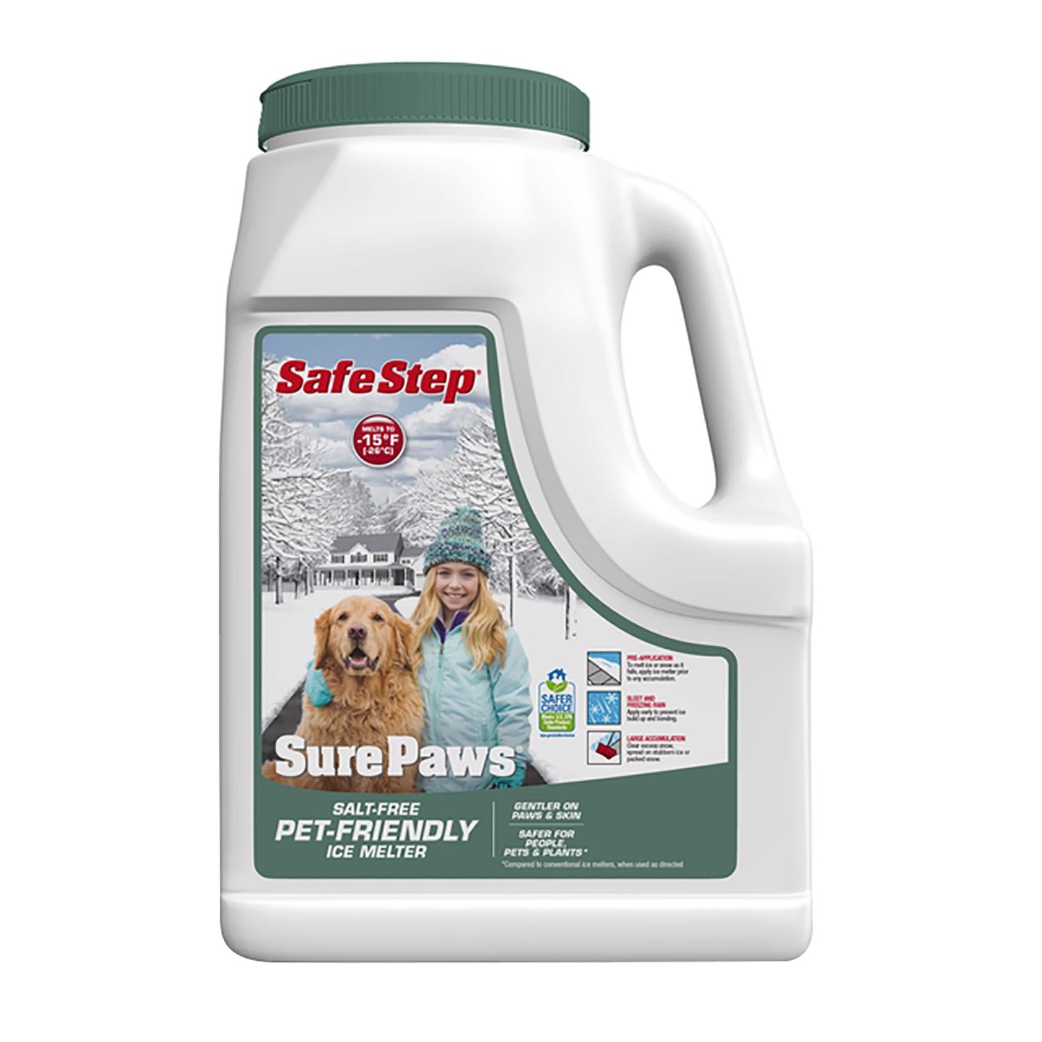 Safe Step Sure Paws Magnesium Chloride Pet Friendly Granule Ice Melt 8 lb - Case of 4
