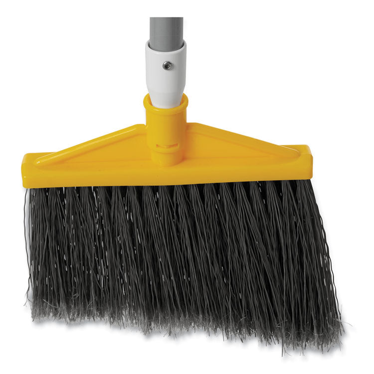 Rubbermaid Commercial - Angled Large Broom, 48.78" Handle, Silver/Gray