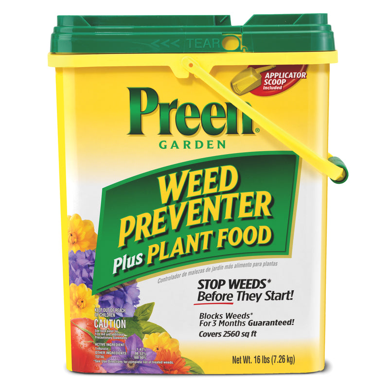 PREEN - Preen Granules Weed Preventer & Fertilizer 16 lb