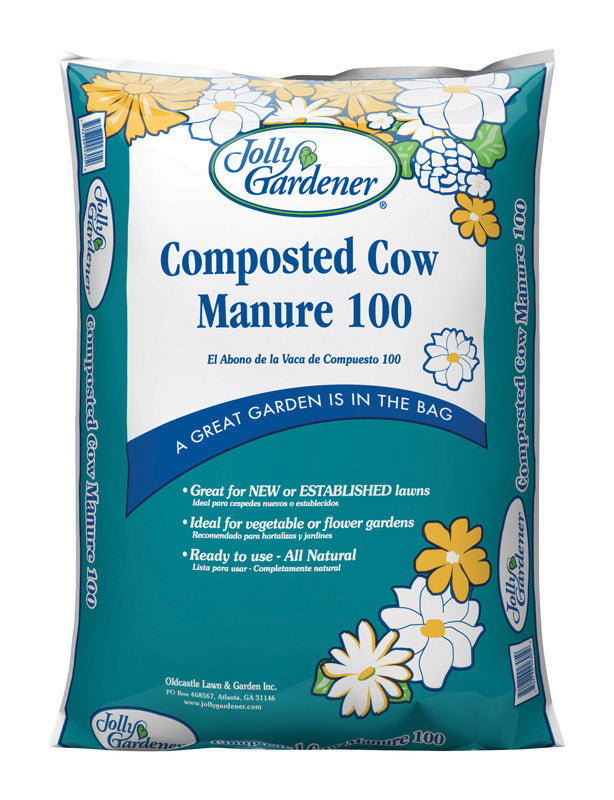 JOLLY GARDENER - Jolly Gardener 100 Organic Cow Manure 0.75 cu ft 40 lb