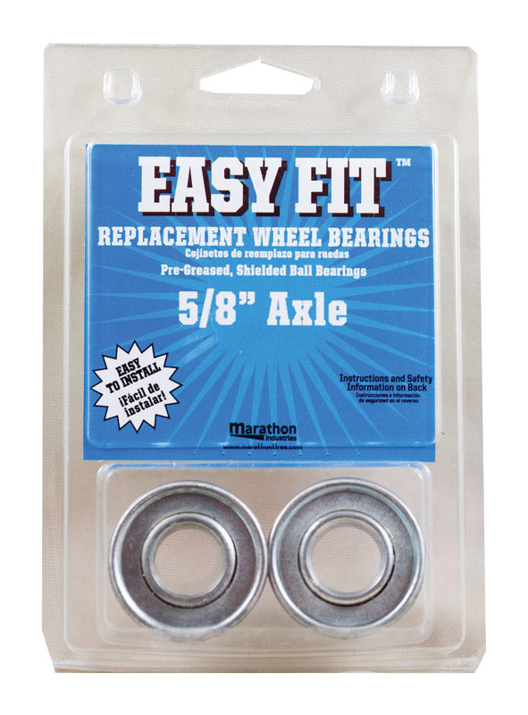 MARATHON - Marathon Easy Fit 500 lb. cap. Wheel Bearings Steel 2 pk [60001]