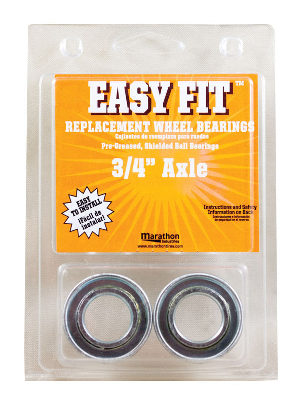 MARATHON - Marathon Easy Fit 500 lb. cap. Wheel Bearings Steel 2 pk [60010]