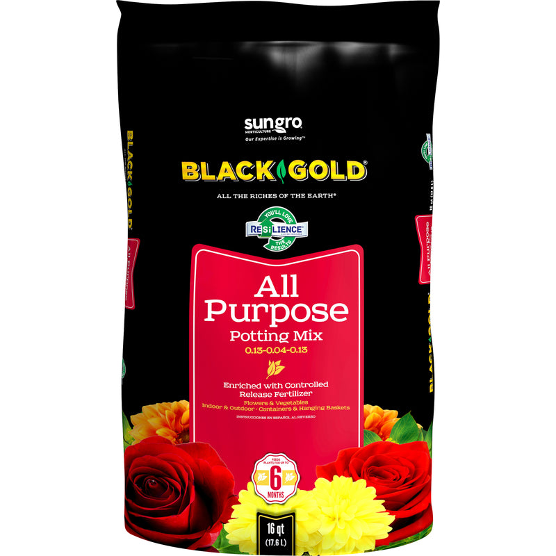 BLACK GOLD - Black Gold All Purpose Potting Mix 16 qt