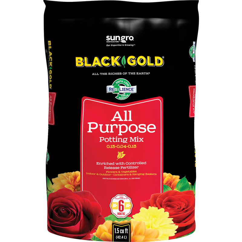 BLACK GOLD - Black Gold All Purpose Potting Mix 1.5 cu ft [1410102 1.5CF P]