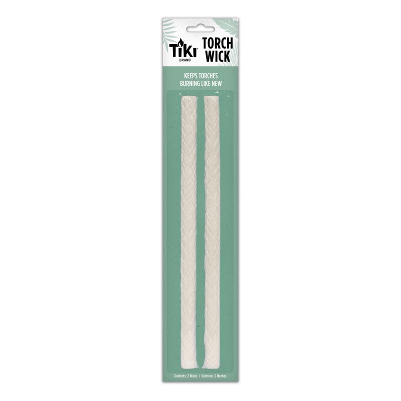 TIKI - TIKI 0.5 in. X 9 in. L Round Wick Shape Fiberglass Torch Wick 2 pk - Case of 12