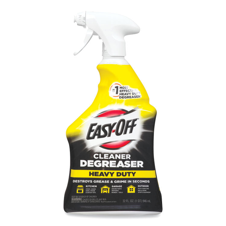 EASY-OFF - Heavy Duty Cleaner Degreaser, 32 oz Spray Bottle, 6/Carton