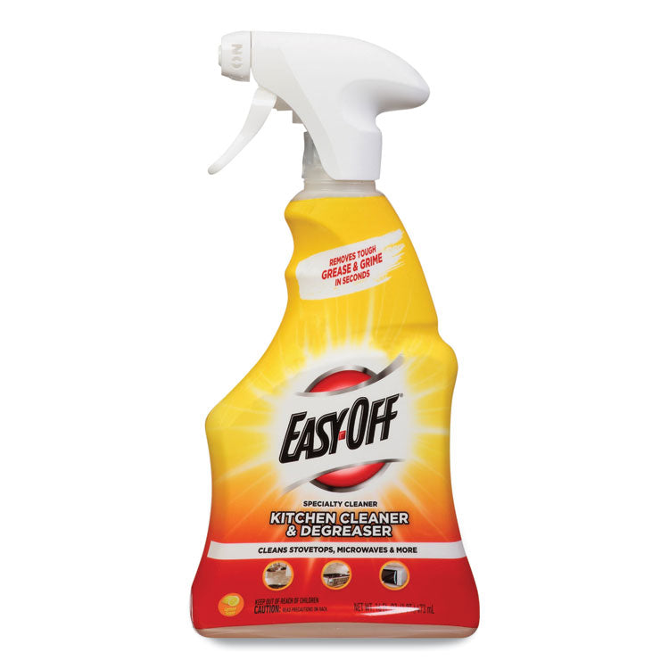 EASY-OFF - Kitchen Degreaser, Lemon Scent, 16 oz Spray Bottle