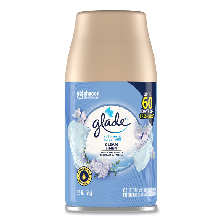 Glade - Automatic Air Freshener, Clean Linen, 6.2 oz, 6/Carton (7795750)