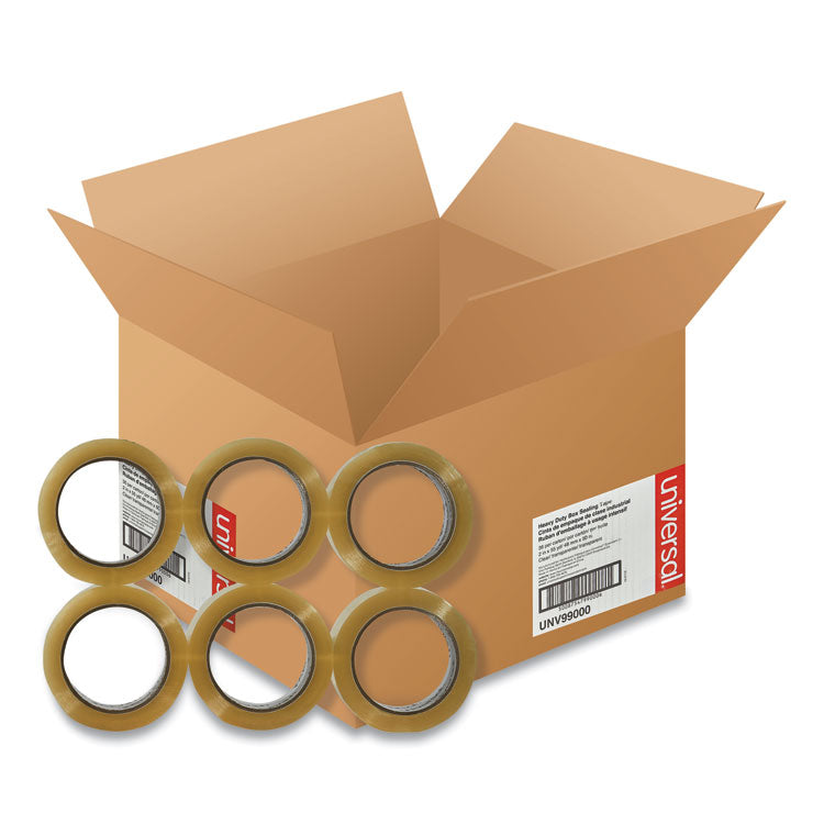 Universal - Heavy-Duty Box Sealing Tape, 3" Core, 1.88" x 54.6 yds, Clear, 36/Box