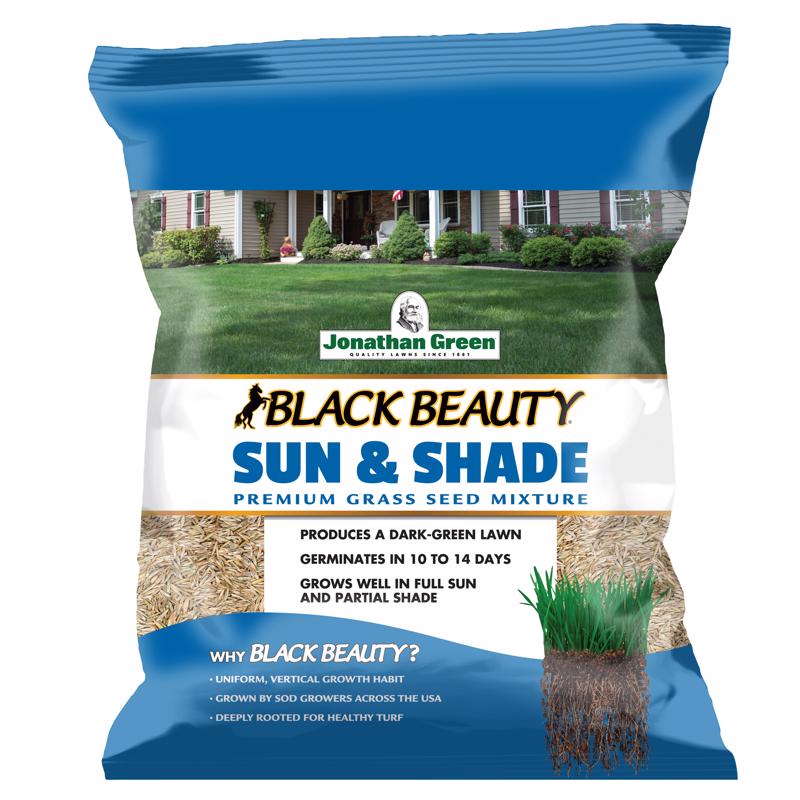 JONATHAN GREEN - Jonathan Green Black Beauty Sun and Shade Mixed Partial Shade/Sun Grass Seed 3 lb