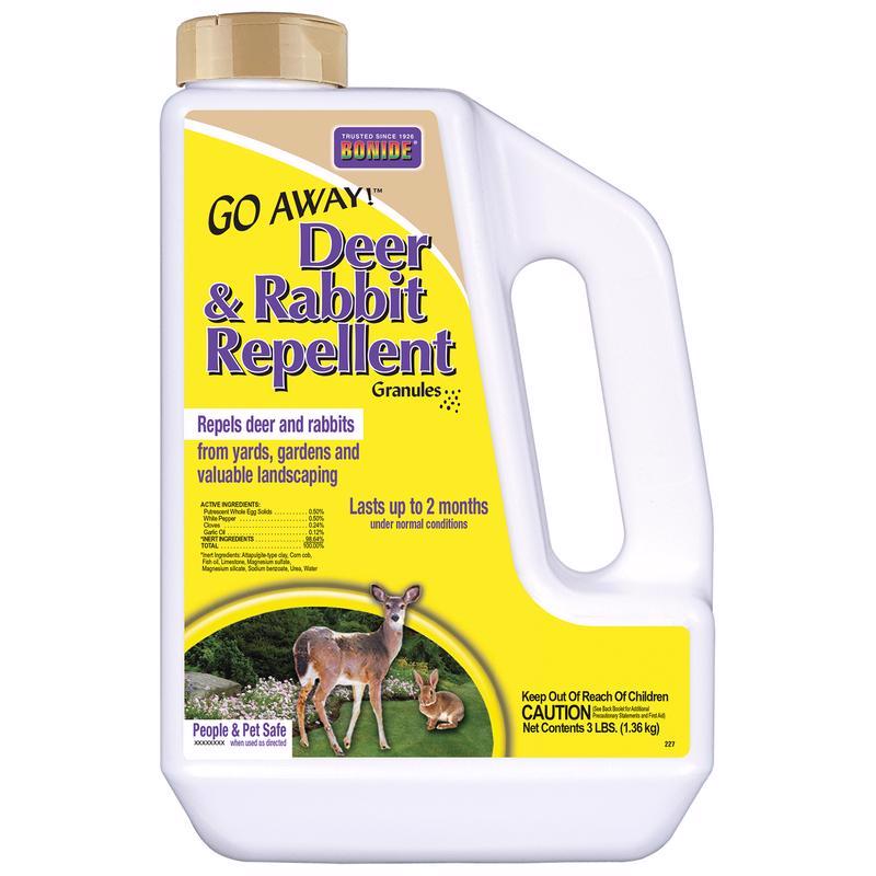 BONIDE - Bonide Go Away Animal Repellent Granules For Deer and Rabbits 3 lb