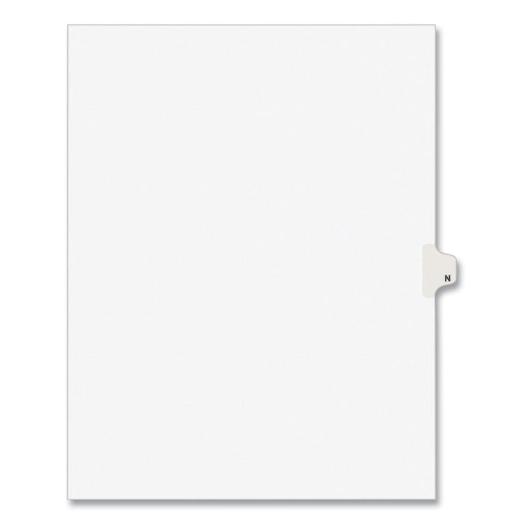 Avery - Preprinted Legal Exhibit Side Tab Index Dividers, Avery Style, 26-Tab, N, 11 x 8.5, White, 25/Pack, (1414)