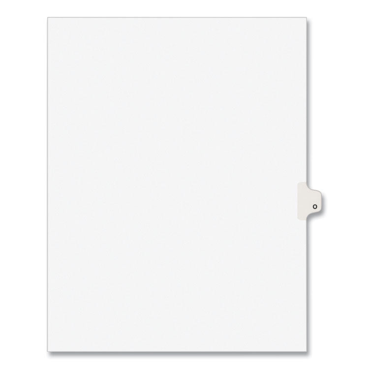 Avery - Preprinted Legal Exhibit Side Tab Index Dividers, Avery Style, 26-Tab, O, 11 x 8.5, White, 25/Pack, (1415)