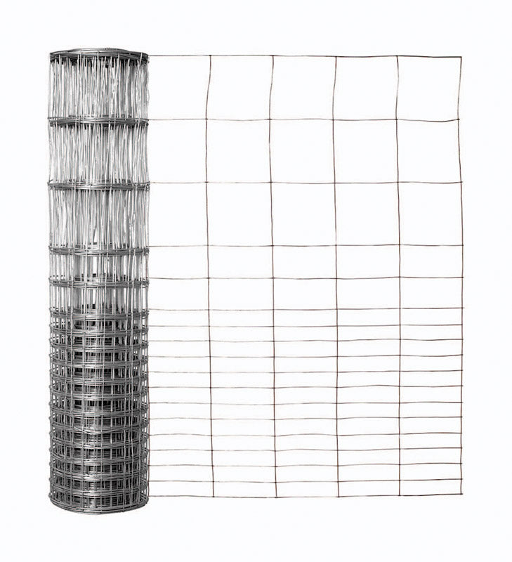 GARDEN ZONE - Garden Craft 28 in. H X 50 ft. L Galvanized Steel Welded Wire Fence