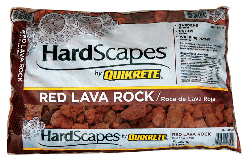 QUIKRETE - Quikrete HardScapes Red Lava Rock Decorative Stone 0.5 cu ft