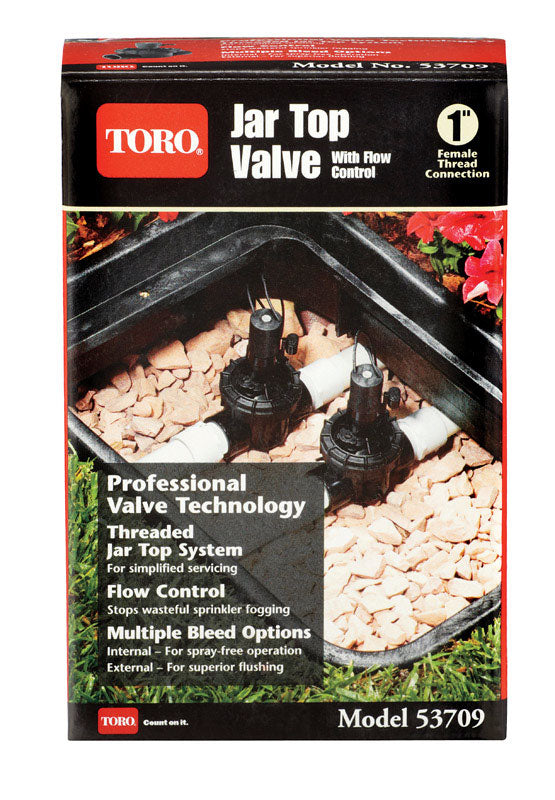 TORO - Toro Jar Top Valve with Flow Control 1 in. 150 psi