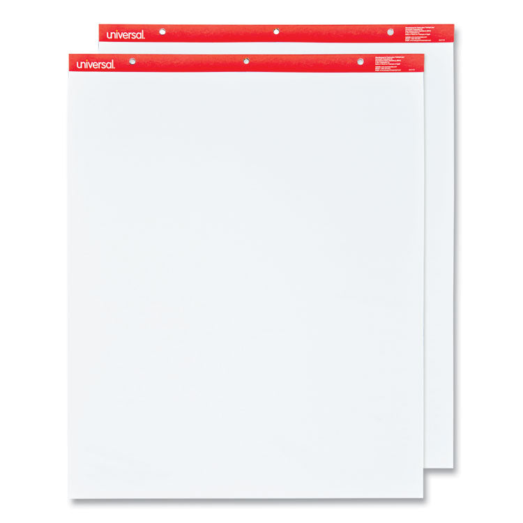 Universal - Easel Pads/Flip Charts, Unruled, 27 x 34, White, 50 Sheets, 2/Carton