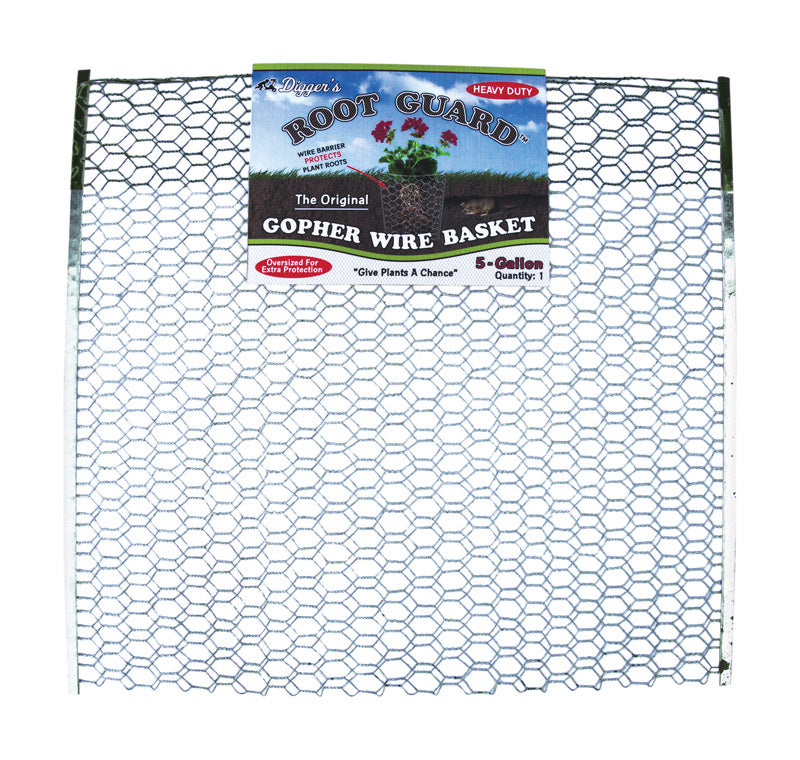 DIGGER'S - Digger's Root Guard 20 in. H X 19 in. W X 0.2 in. D Silver Coated Wire Gopher Wire Basket