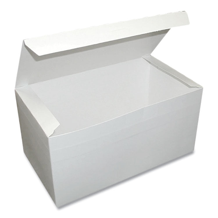 Dixie - Tuck-Top One-Piece Paperboard Take-Out Box, 9 x 5 x 3, White, Paper, 250/Carton