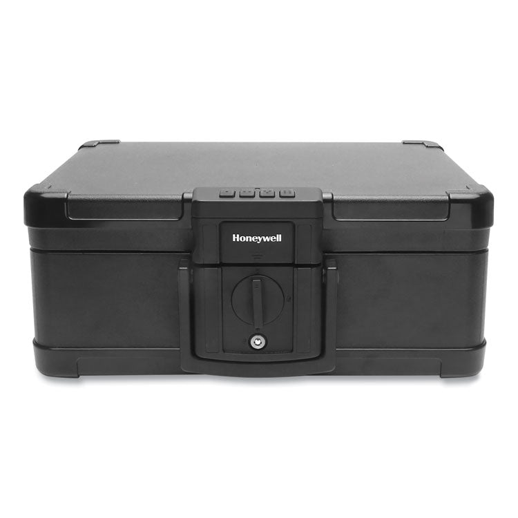 Honeywell - Fire and Waterproof Safe with Touchpad Lock, 15.9 x 13.1 x 6.7, 0.24 cu ft, Black